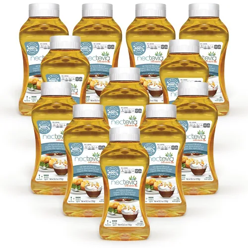Vista 6 de Nectevia New England Maple - Néctar de agave con infusión de stevia, paquete de 2