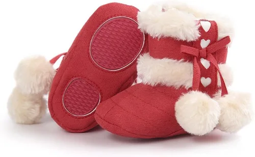 Vista 5 de Botas Estamico de invierno, con lazo, de nieve, de felpa, para niña