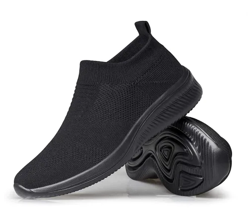 Vista 2 de Vidbiv - Tenis casuales para caminar para hombre, transpirables, ligeros, cómodos, de malla