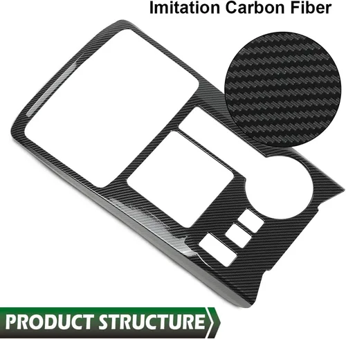 Vista 5 de GRAND ORANGE Cubierta decorativa para panel de palanca de cambios de consola central compatible con Toyota 4Runner 2010-2022