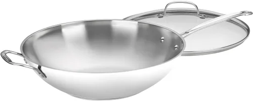 Vista 5 de Cuisinart Juego de sartén profesional de 12 pulgadas y sartén para freír de 14 pulgadas