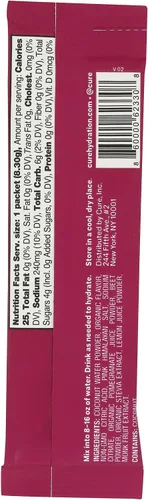 Vista 2 de Cure Hydration Mezcla de hidratación de granada y bayas individuales, 0.29 oz