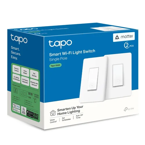 Vista 11 de TP-Link Tapo Matter - Interruptor de atenuación inteligente: control de voz con Siri, Alexa y Google Assistant, certificado UL, temporizador