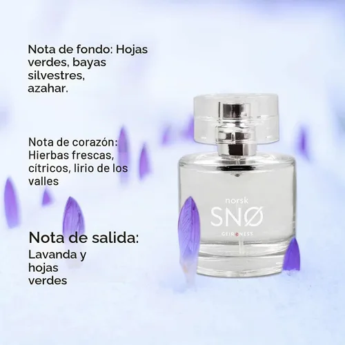 Vista 4 de Geir Ness NORSK SNØ Eau de Parfum para mujer, aroma a hierbas frescas, 3.4