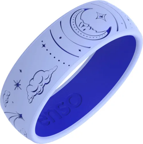 Vista 28 de Enso Rings Signature Etched Collection - Anillos clásicos de silicona grabados - Diseño cómodo y flexible - Fabricado en Estados Unidos