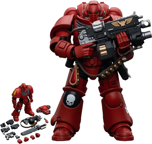 Vista 11 de JOYTOY Warhammer The Horus Herejy 1:18 Hijos de Horus MKVI Tactical Legionary Model Regalos de cumpleaños JT02977