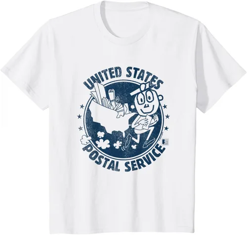 Vista 7 de USPS Camiseta Mr Zip US Postal Service, Gris Gris Oscuro