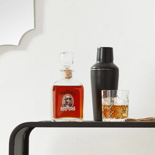 Vista 4 de Jack Daniel's Decantador con logotipo de Barware Cameo con licencia