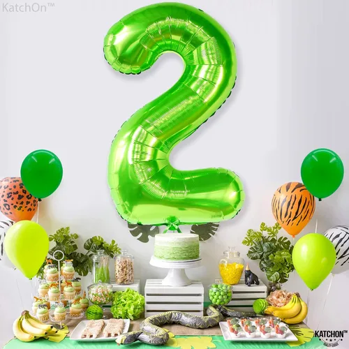 Vista 781 de KatchOn Globo negro del número 1 de 40 pulgadas, globo de feliz cumpleaños Large Mylar Number One Balloon for 1st Birthday Decorations, Foil