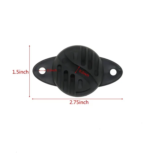 Vista 5 de 50 aisladores de alambre de polietileno para clavar postes de madera negra, aislador eléctrico para valla con tornillos incluidos