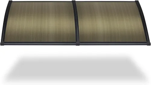 Vista 18 de Yescom - Paquete de 2 toldos de policarbonato para ventana de puerta de 40 x 40 pulgadas Tablero blanco y soporte negro