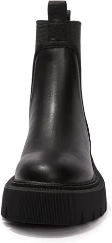 Vista 2 de FUNKYMONKEY Women's Chelsea Boot Lug Sole Mid Heel Fashion Ankle Bootie
