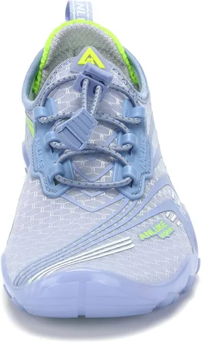 Vista 4 de ANLUKE Zapatos de agua para hombre y mujer, zapatos de natación, zapatos acuáticos, de secado rápido, para playa, surf, deportes acuáticos