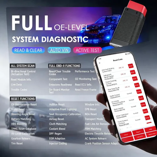 Vista 5 de Escáner del LANZAMIENTO AIOBD Bluetooth OBD2, herramienta de diagnóstico