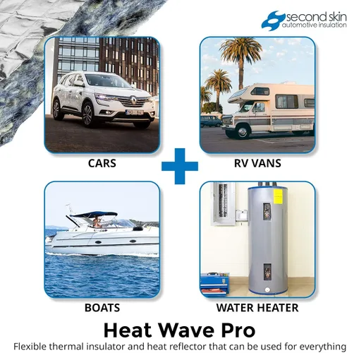 Vista 2 de Second Skin Heat Wave Pro - Yute con lámina reforzada - Revestimiento de techo y aislamiento debajo de la alfombra