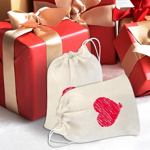 Vista 5 de Tayfremn Bolsas de algodón con cordón, bolsa de muselina reutilizable, bolsas de algodón natural con cordón, bolsa de regalo a granel, bolsa
