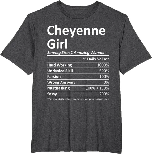Vista 16 de CHEYENNE GIRL WY WYOMING - Camiseta divertida de regalo de City Home Roots USA, Negro, S