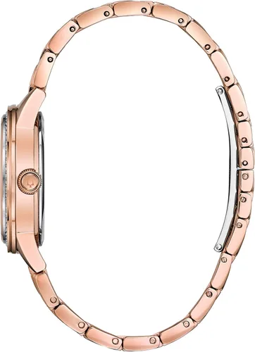 Vista 2 de Bulova Reloj de vestir de dos tonos con movimiento de cuarzo para mujer (Modelo 98L247), Azul, 98L247