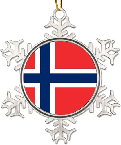Vista 13 de Adornos de Navidad de metal con copo de nieve de Malta, recuerdo patriótico, regalo de recuerdo de país, adornos para árbol de Navidad, bandera