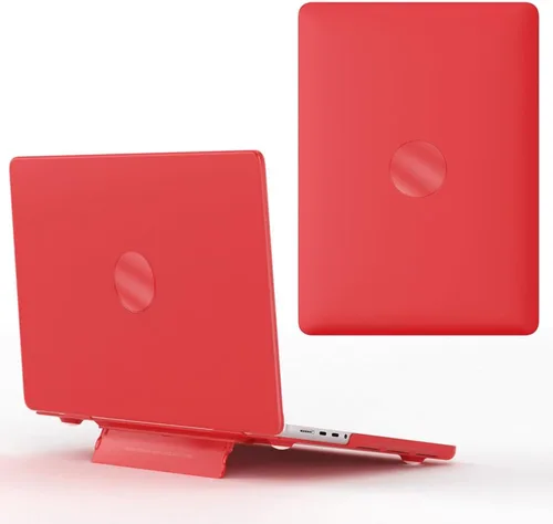 Vista 11 de IVY Carcasa rígida para MacBook Air 15 con M2 (A2941) con soporte plegable - blanco