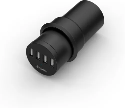 Vista 6 de Estación de carga Simpeak de 30 W para escritorio con 4 puertos USB que se monta en la arandela de 2.0'' / 2.4" de la mesa de computadora, con cable