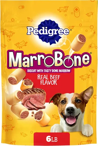 Vista 11 de PEDIGREE MARROBONE - Galleta crujiente para perros con sabor a carne real, 24 oz. Paquete de 8