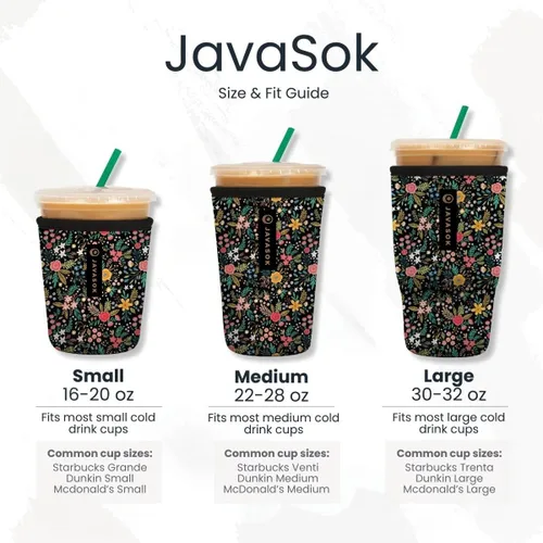 Vista 5 de Sok It JavaSok - Funda de neopreno aislada para taza de café helado y soda fría de la NHL (Boston Bruins, S: 16-20 onzas)