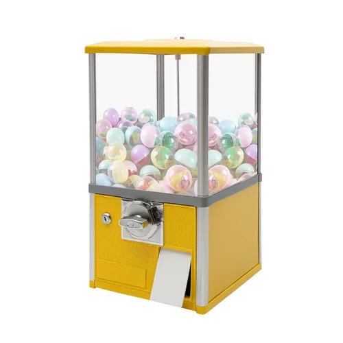 Vista 10 de Máquinas expendedoras de 25 centavos, máquina expendedora comercial de gran capacidad para chicles operada con monedas, mini dispensador comercial