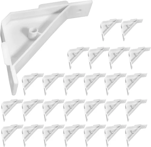 Vista 8 de Waziaqoc Soporte triangular de gabinete 12 piezas, soporte de esquina de 90 grados