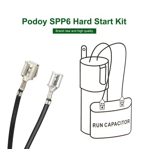 Vista 4 de Kit de condensador de arranque duro SPP6 Supco Super Boost (1/2 a 10 H.P.) apto para aire acondicionado, aumenta el par de arranque del compresor