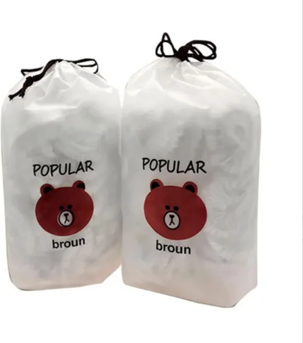 Vista 7 de 200 bolsas de conservación de alimentos para conservar alimentos elásticos sellan cubiertas ajustables para tazones, para comida sobrante