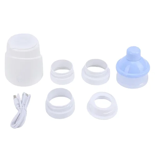 Vista 2 de Fafeicy Calentador de biberones portátil, calentador rápido de leche para bebés, calentador USB inalámbrico con batería de 4500 mAh, calefacción PTC