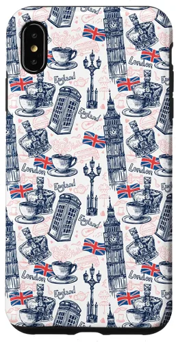 Vista 11 de Funda para iPhone 16 London con Big Ben, Booth, Union Jack, funda de té inglés