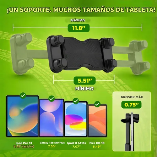 Vista 3 de Soporte para Tableta de Camión Montaje de Tableta - Soporte para iPad para Camión, Ventosa Súper Resistente de Servicio Pesado, Brazo Largo de 16.7