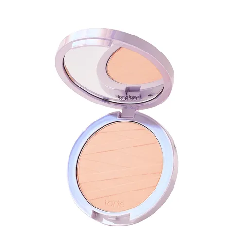 Vista 33 de tarte face tape polvo compacto – Polvo impermeable de cobertura media con ácido hialurónico, hongo de nieve y péptidos para suavizar y fijar