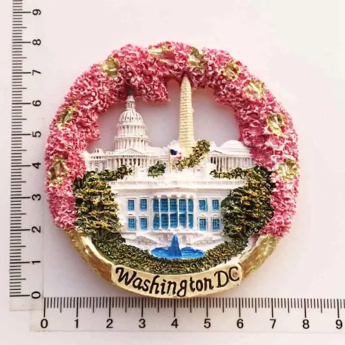 Vista 5 de Washington D.C. USA America Magnet 3D Resina imán de nevera recuerdo viaje ciudad colección
