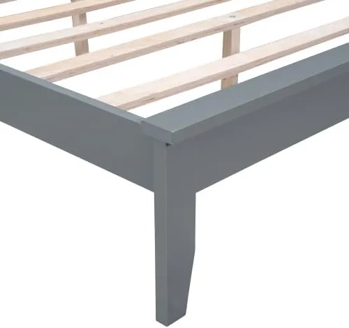Vista 6 de Moderna base de cama LED de tamaño matrimonial con estación de carga, plataforma de madera con cabecera tapizada de almacenamiento, cama matrimonial