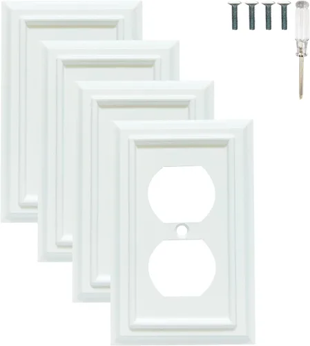 Vista 12 de Placas de pared, cubiertas de toma dúplex, placas de interruptor de luz de palanca, cubierta de interruptor de luz decorativa, placa de pared
