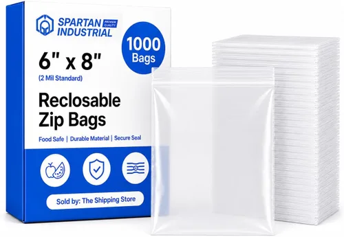 Vista 11 de Bolsas de polietileno de plástico transparente con cierre de 4 x 5 pulgadas