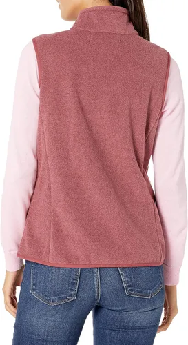Vista 2 de Tienda Essentials Chaleco de forro de vellón suave, sin mangas, de corte clásico para mujer (disponible en tallas extragrandes)