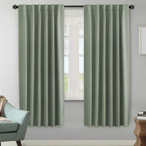 Vista 136 de H.VERSAILTEX Cortinas Opacas con Aislamiento Térmico, Paneles de Tratamiento de Ventanas que Oscurecen la Habitación, Cortinas Opacas para Sala