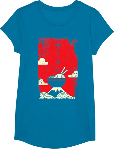 Vista 49 de Ramen Noodles Camiseta de arte japonés, Negro