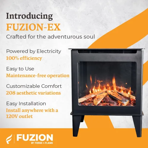 Vista 3 de Estufa eléctrica independiente Fuzion (FUZION-EX)