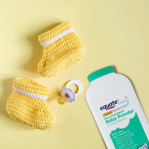 Vista 6 de Polvo puro de almidón de maíz para bebés con aloe y vitamina E (22 oz - 2 unidades)