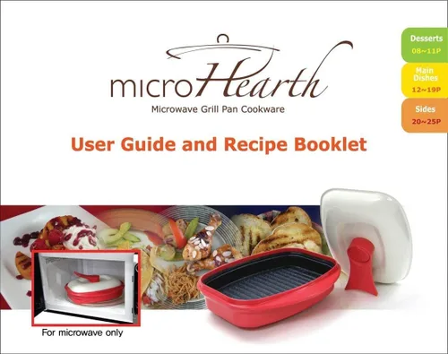 Vista 5 de Microheath - Parrilla sartén para cocinar en microondas - color rojo.