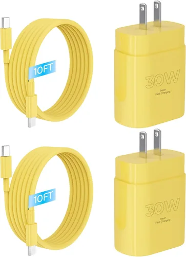 Vista 14 de Cargador para iPhone 17 16 15 cable de carga rápida de 10 pies, bloque de cargador USB C de 30 W para i Phone 15 16 16e 17 Air Plus Pro Max/iPad