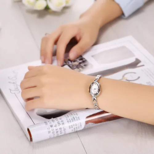 Vista 5 de TIME100 Womens Watches Bracelet Dial Ladies Fashion Dress Quartz Wrist Watch Oval Square Round Mini Women Watch Waterproof