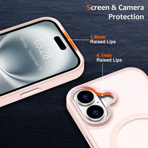 Vista 1015 de Anuck - Funda magnética para iPhone 11 compatible con MagSafe, carcasa trasera mate translúcida dura, borde de TPU, delgada, resistente a impactos
