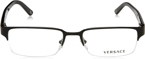 Vista 2 de Versace womens Eyeglasses Rectangular Prescription Eyewear Frames Negro mate