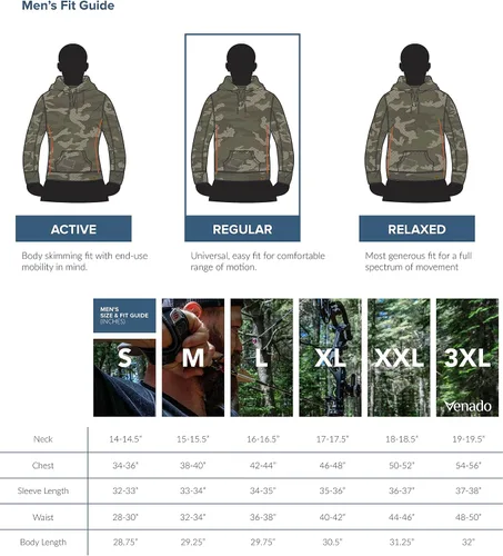 Vista 5 de Venado Sudadera con capucha de camuflaje pesada para hombre, bolsillo de seguridad oculto Apertura de cuello en V